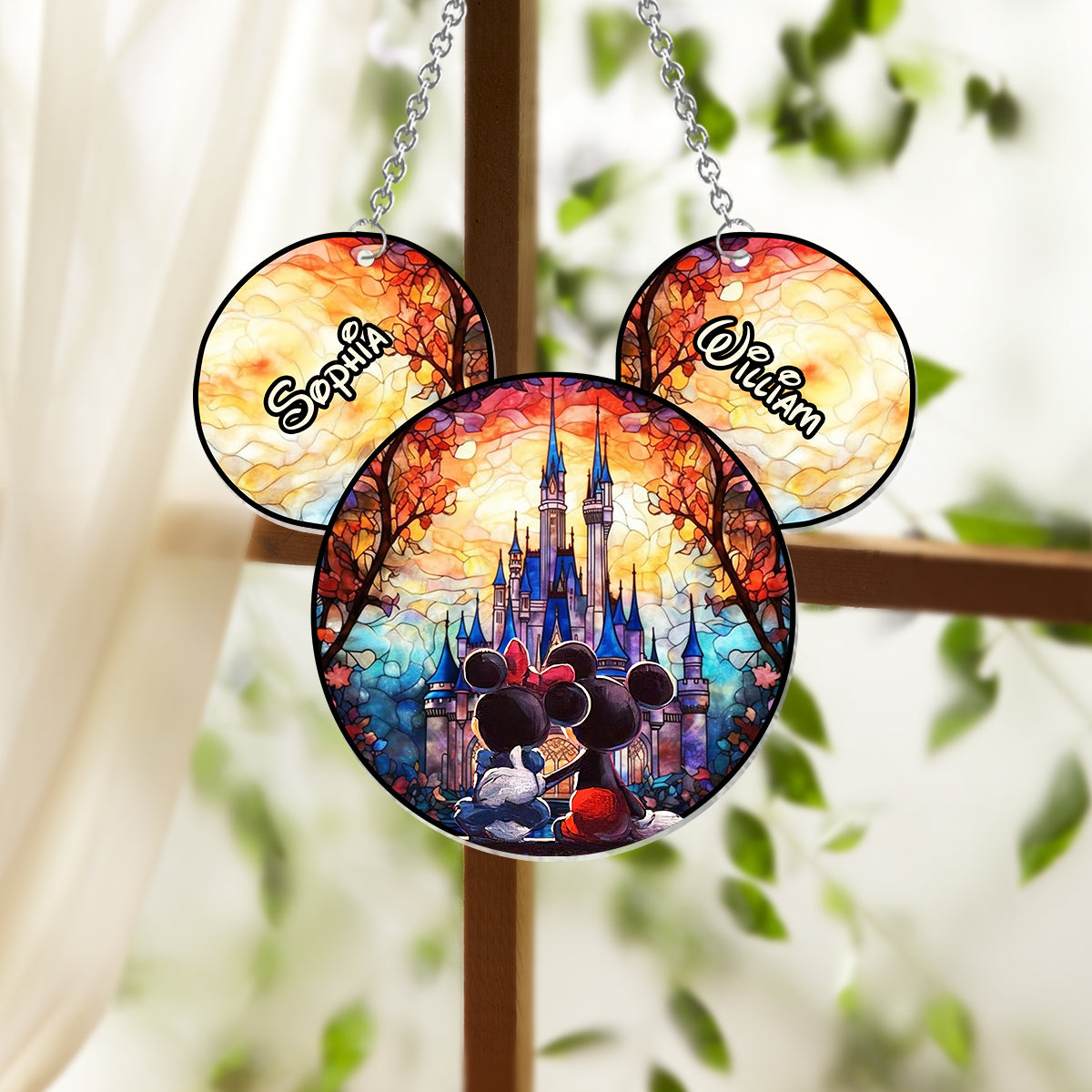 You & Me We Got This – Personalized Mouse Window Hanging Suncatcher Ornament