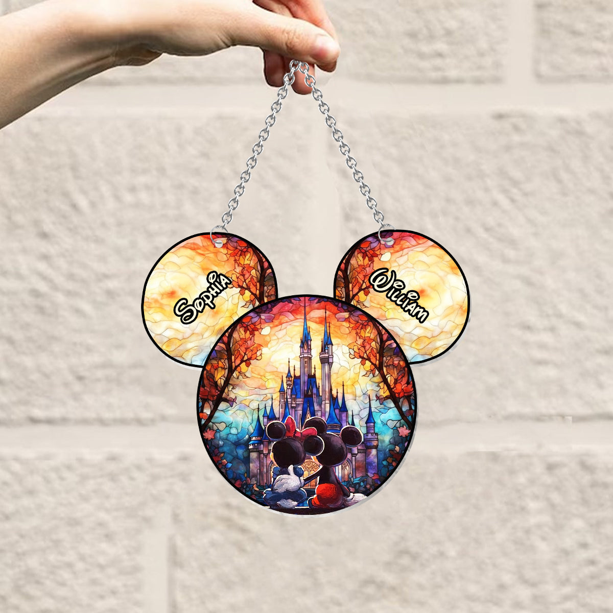 You & Me We Got This – Personalized Mouse Window Hanging Suncatcher Ornament